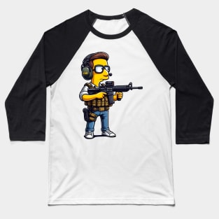 Tactical Yellow People Baseball T-Shirt